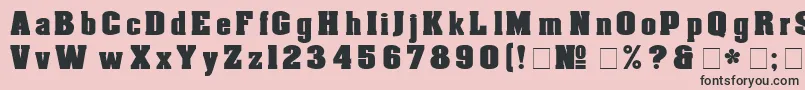 Aachen Font – Black Fonts on Pink Background