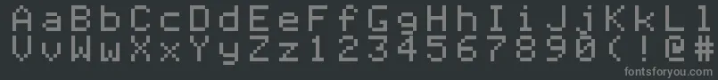 Apple ffy Font – Gray Fonts on Black Background
