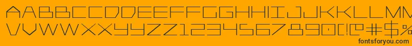 Player1upbold Font – Black Fonts on Orange Background