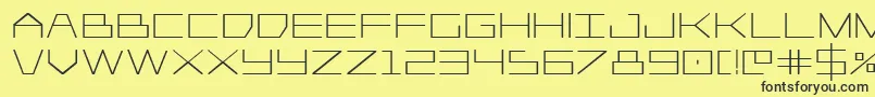 Player1upbold Font – Black Fonts on Yellow Background