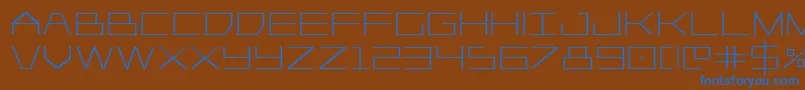 Player1upbold Font – Blue Fonts on Brown Background