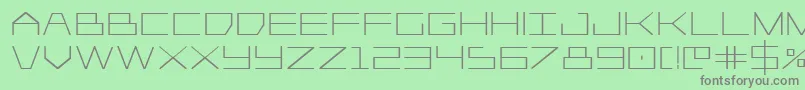 Player1upbold Font – Gray Fonts on Green Background