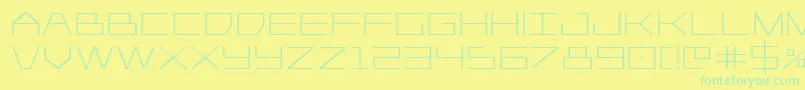 Player1upbold Font – Green Fonts on Yellow Background