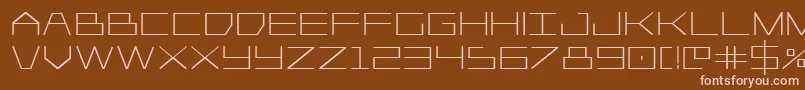 Player1upbold Font – Pink Fonts on Brown Background