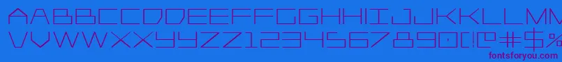 Player1upbold Font – Purple Fonts on Blue Background