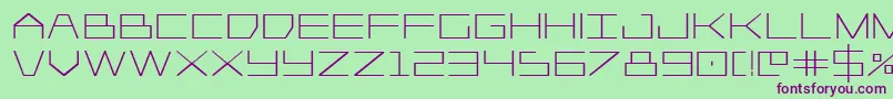 Player1upbold Font – Purple Fonts on Green Background