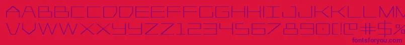 Player1upbold Font – Purple Fonts on Red Background