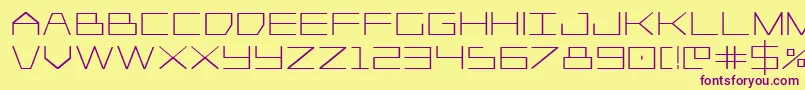 Player1upbold Font – Purple Fonts on Yellow Background