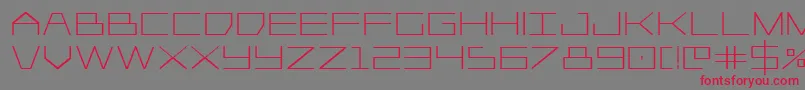 Player1upbold Font – Red Fonts on Gray Background