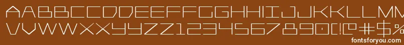 Player1upbold Font – White Fonts on Brown Background