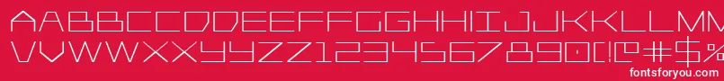 fuente Player1upbold – Fuentes Blancas Sobre Fondo Rojo