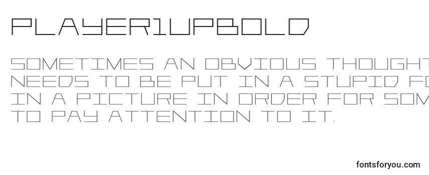 Обзор шрифта Player1upbold