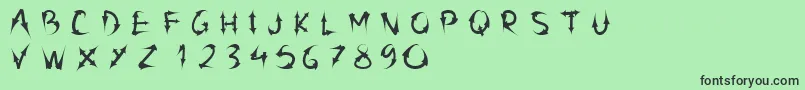 fuente PwArrowFont – Fuentes Negras Sobre Fondo Verde