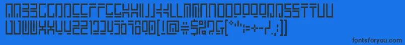 Шрифт Encryptedwallpaper – чёрные шрифты на синем фоне