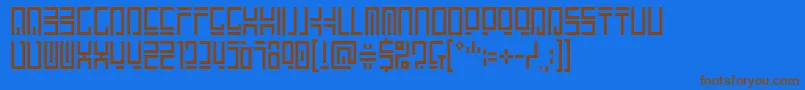 Encryptedwallpaper Font – Brown Fonts on Blue Background