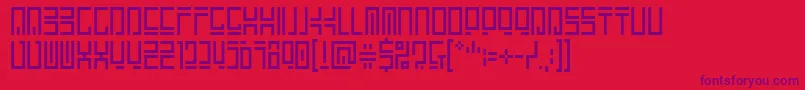 Encryptedwallpaper Font – Purple Fonts on Red Background