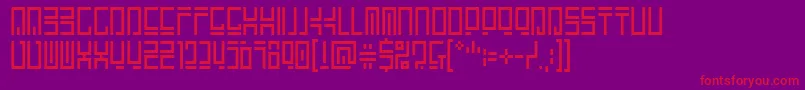 Encryptedwallpaper Font – Red Fonts on Purple Background