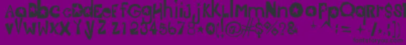 Jasmine Font – Black Fonts on Purple Background