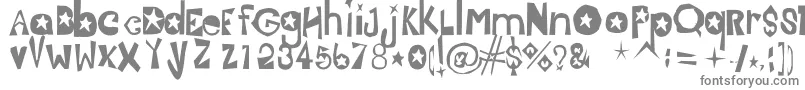 Шрифт Jasmine – серые шрифты на белом фоне