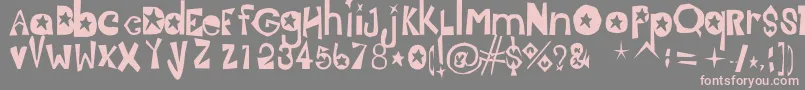 Шрифт Jasmine – розовые шрифты на сером фоне