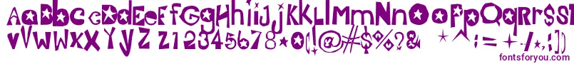Jasmine-fontti – violetit fontit