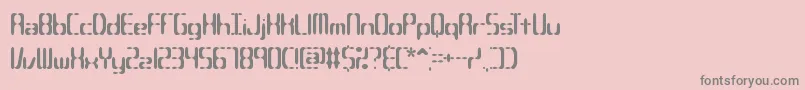 フォントCompc2s – ピンクの背景に灰色の文字