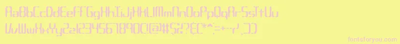 Compc2s Font – Pink Fonts on Yellow Background