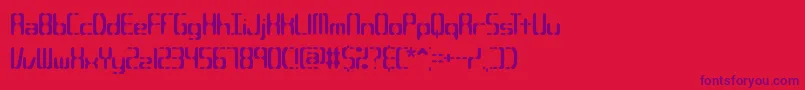 Compc2s Font – Purple Fonts on Red Background