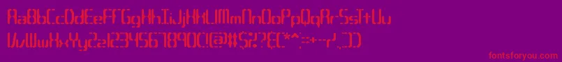 Шрифт Compc2s – красные шрифты на фиолетовом фоне