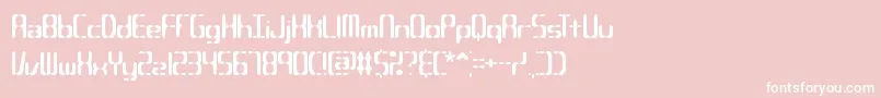 Compc2s Font – White Fonts on Pink Background