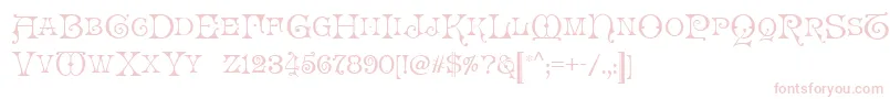 LaMedusa Font – Pink Fonts on White Background