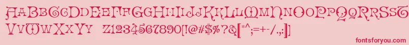 More about LaMedusa Font LaMedusa Font – Red Fonts on Pink Background