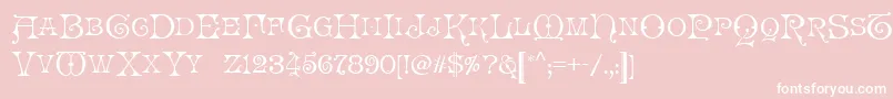 LaMedusa Font – White Fonts on Pink Background
