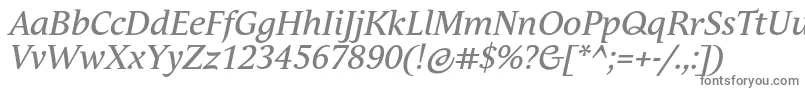 Шрифт AndulkaTextProItalic – серые шрифты