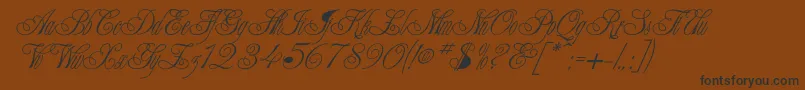 OsirusNormal Font – Black Fonts on Brown Background