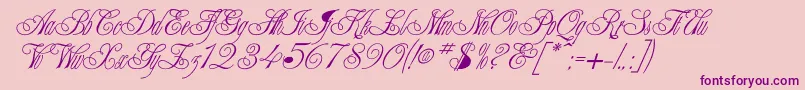 OsirusNormal Font – Purple Fonts on Pink Background