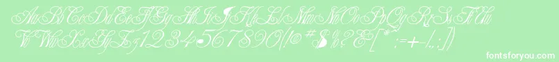 OsirusNormal Font – White Fonts on Green Background