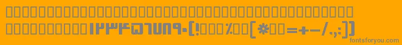 BSinaBold-Schriftart – Graue Schriften auf orangefarbenem Hintergrund