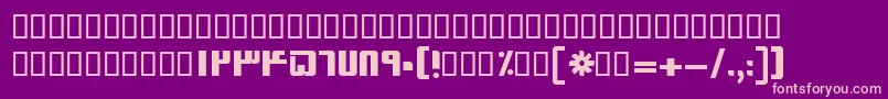 BSinaBold Font – Pink Fonts on Purple Background