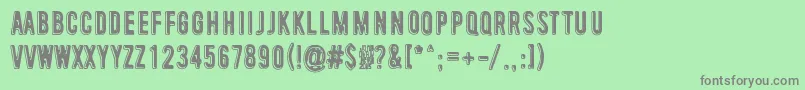 IsThatClear Font – Gray Fonts on Green Background