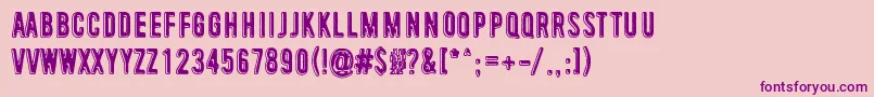 IsThatClear Font – Purple Fonts on Pink Background