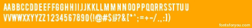 IsThatClear Font – White Fonts on Orange Background