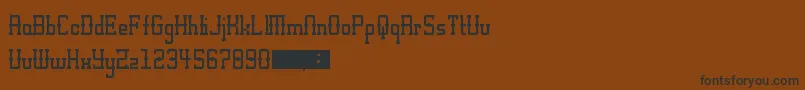 AltWest Font – Black Fonts on Brown Background