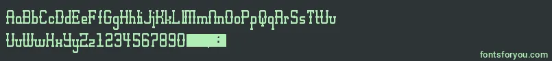 Шрифт AltWest – зелёные шрифты на чёрном фоне