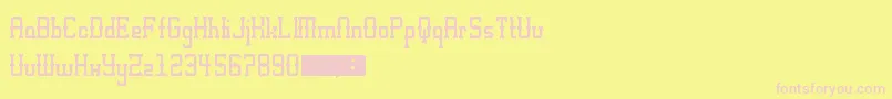 AltWest Font – Pink Fonts on Yellow Background