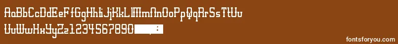 AltWest Font – White Fonts on Brown Background