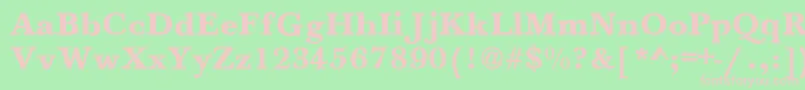 HoundsBold Font – Pink Fonts on Green Background