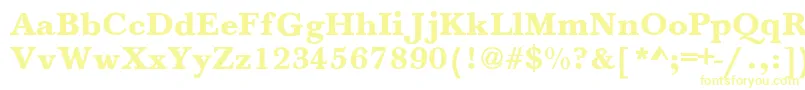 Шрифт HoundsBold – жёлтые шрифты