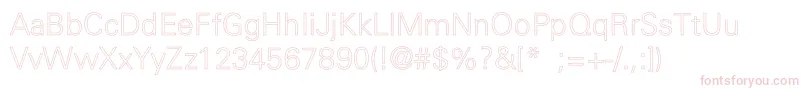 UniversLightLightHollow Font – Pink Fonts