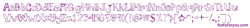 Tictactoe Font – Purple Fonts